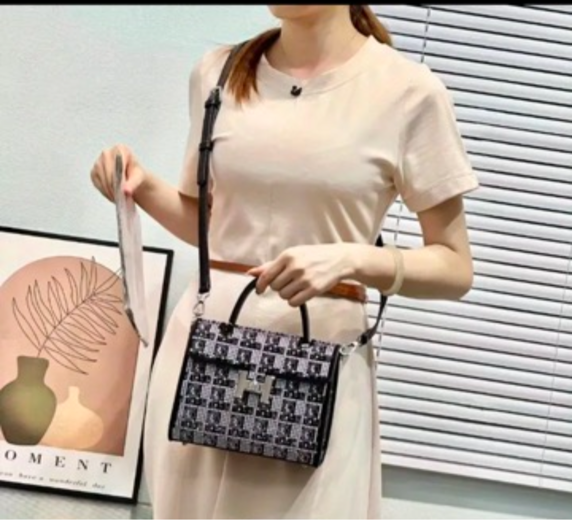 Swarovski Crystal H clutch.