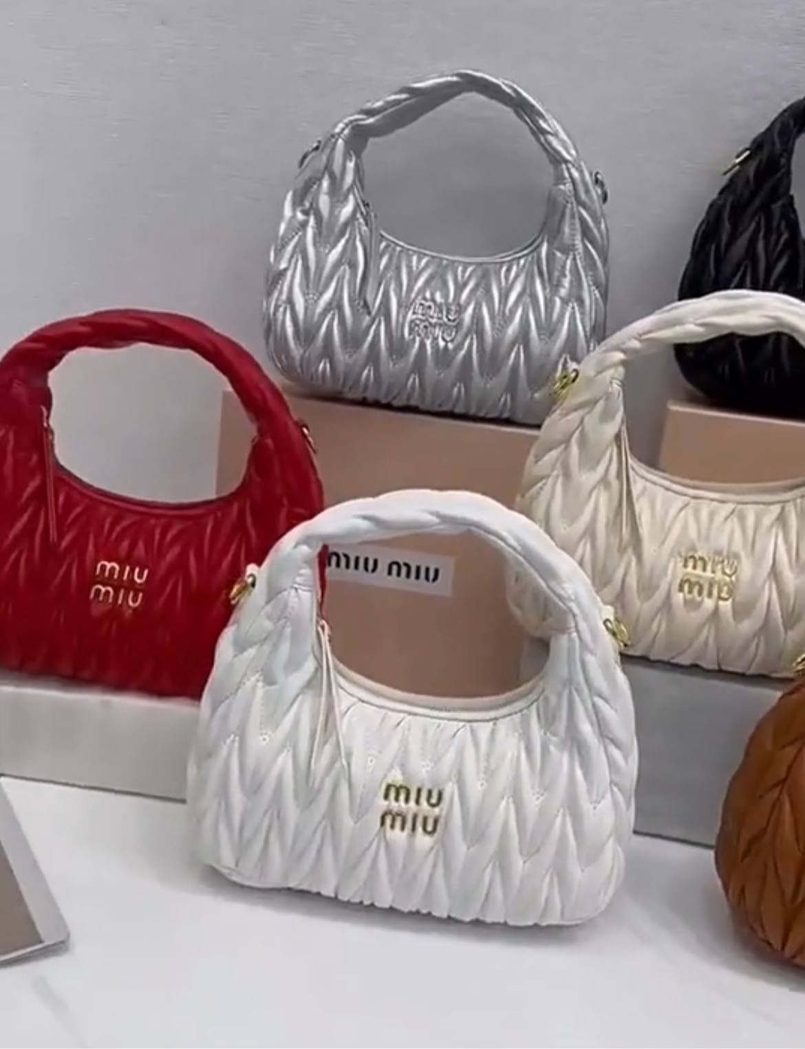 Quilted vegan leather bags (faux leather - variety)