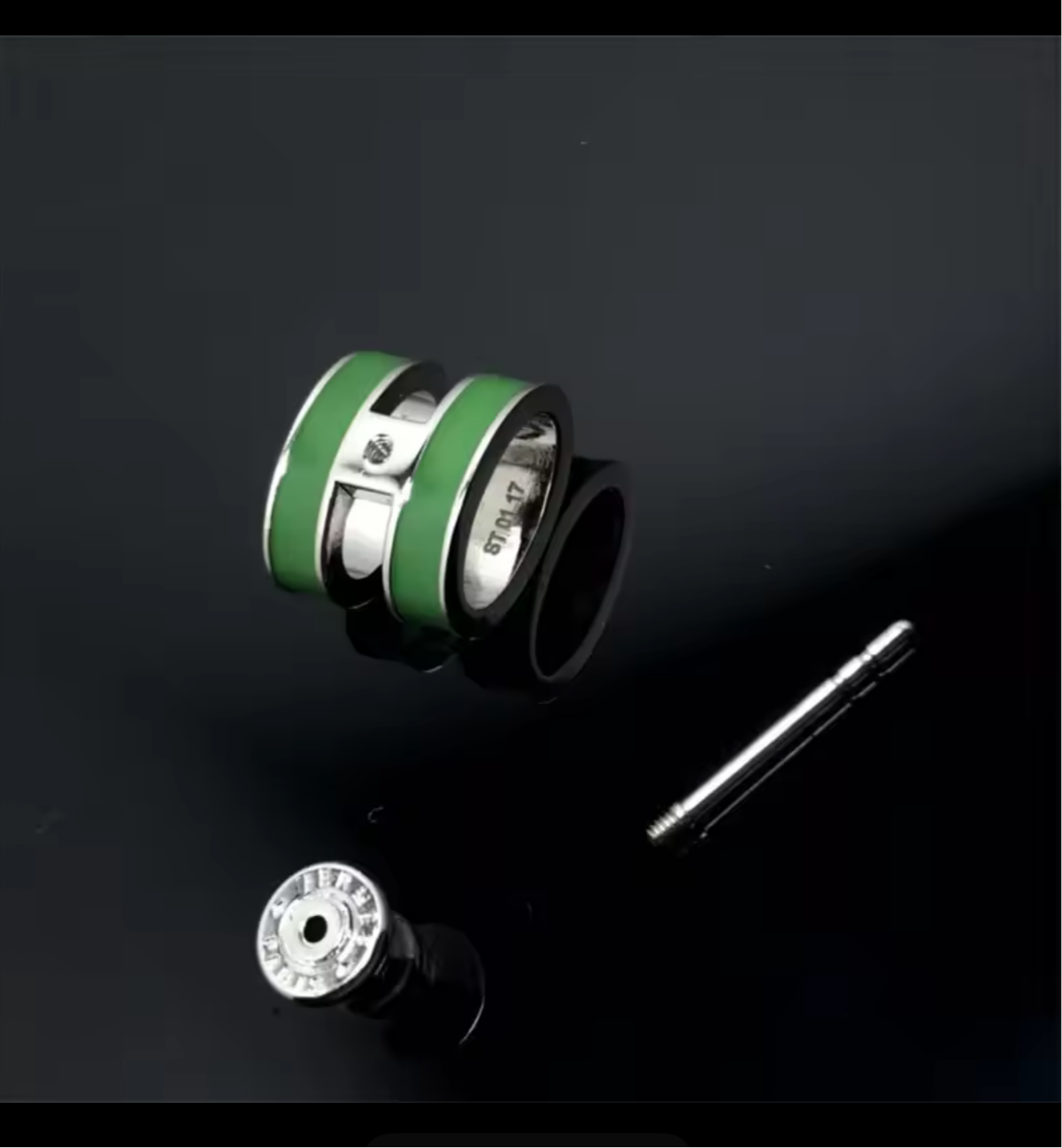 High quality bubble letter H Earrings