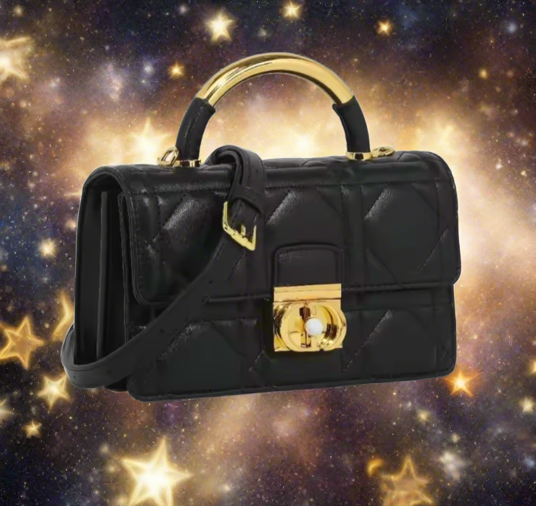 Leather Crossbody “CD Pearl” logo bag, with signature diamond quilted stitching (many options)