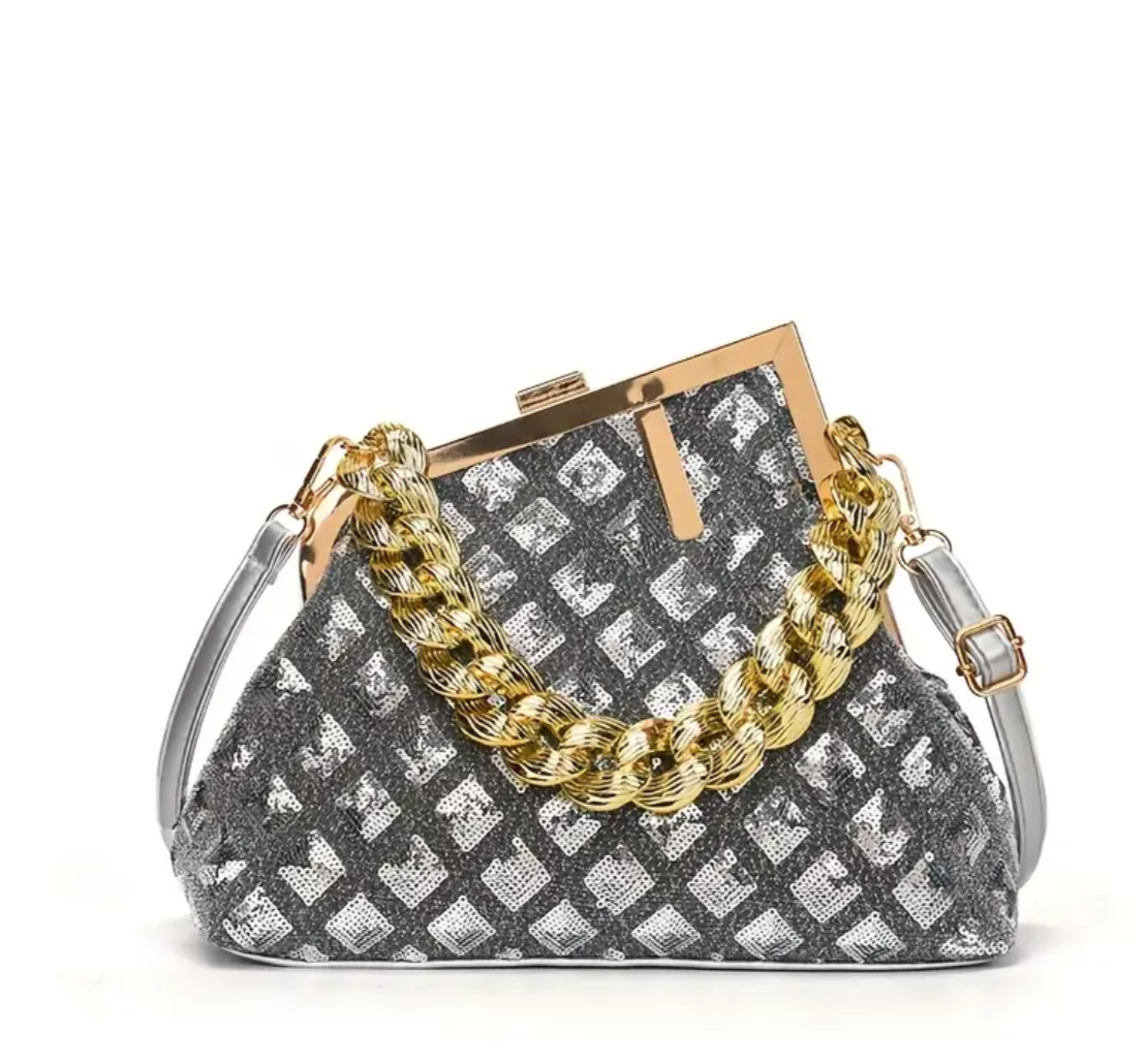 Letter F Clutch / crossbody bag