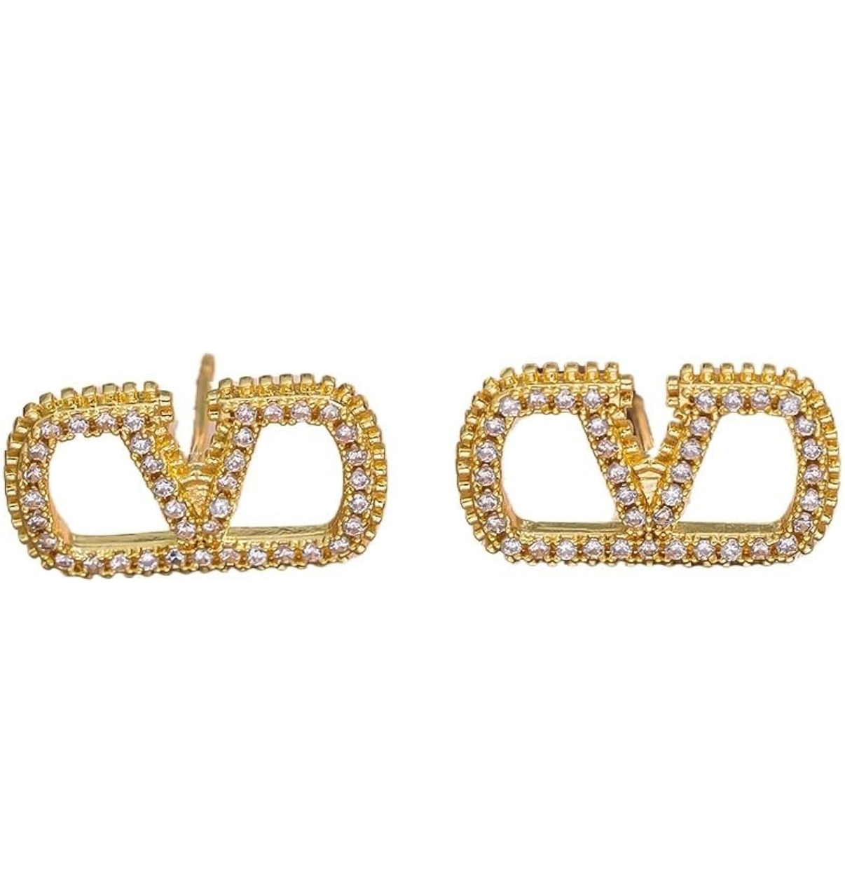 Assorted logo earrings and jewelry sets