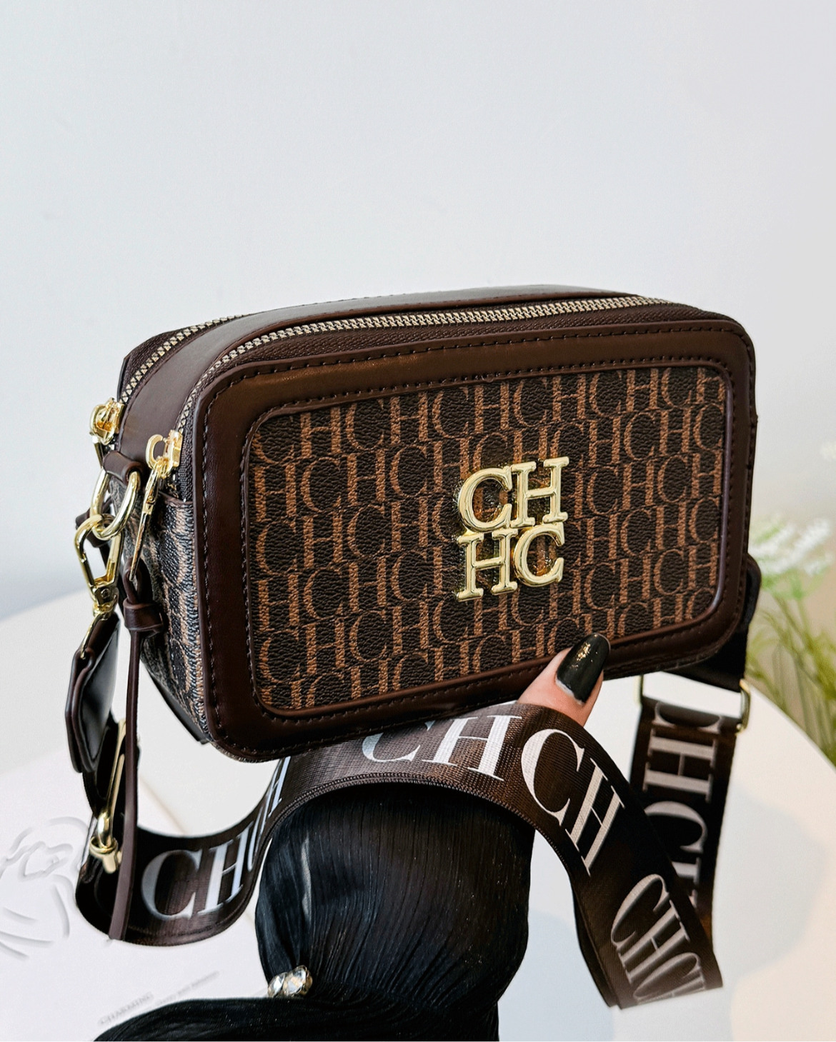 Camera rectangle CH pattern bag