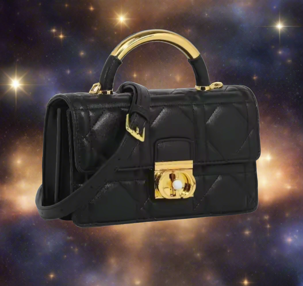 Leather Crossbody “CD Pearl” logo bag, with signature diamond quilted stitching (many options)