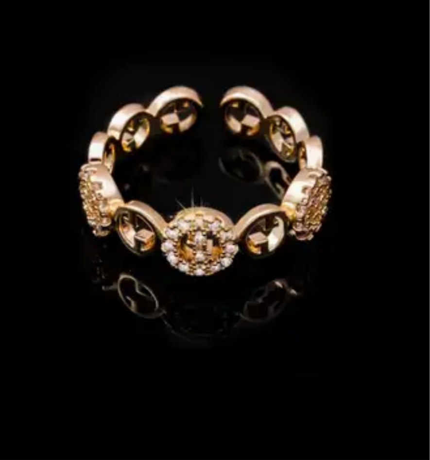 Beautiful inspired rings with logos and adjustable bands (large variety)