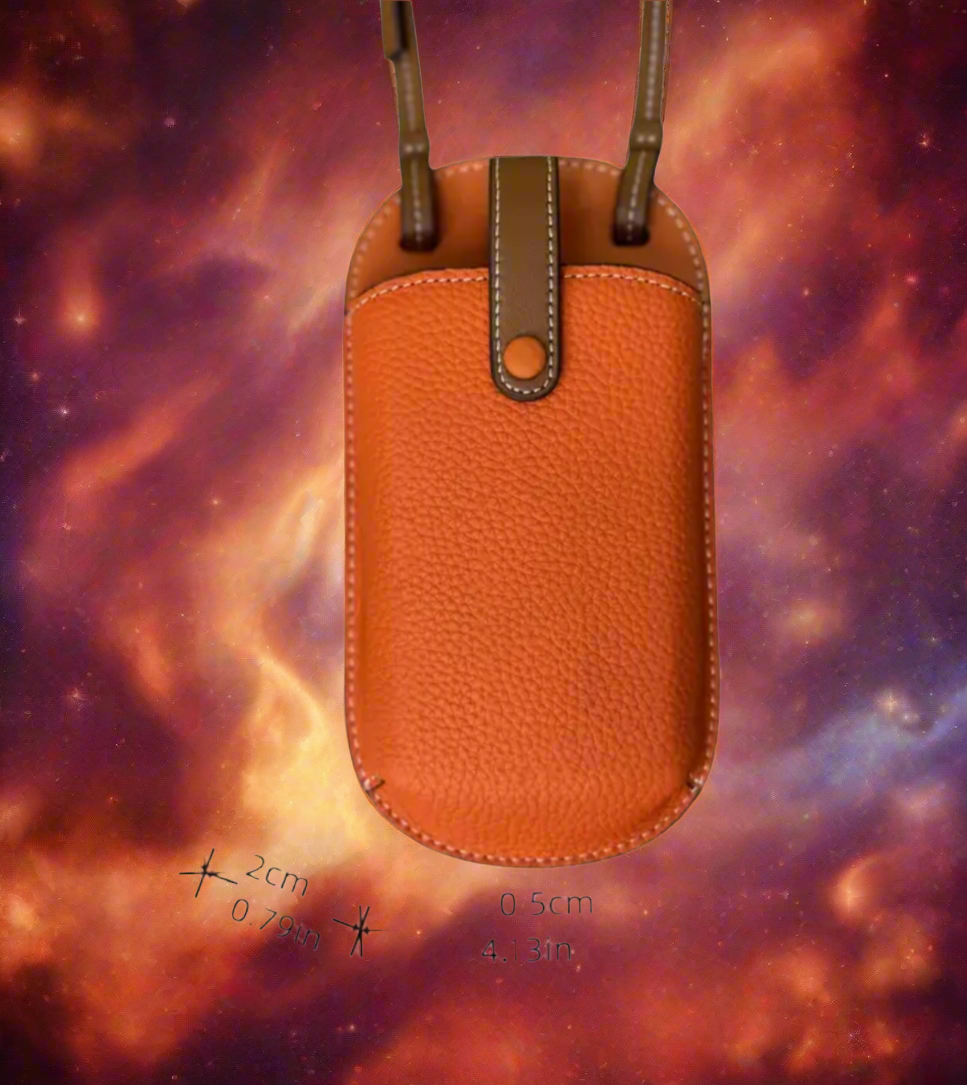 High quality soft grain leather crossbody phone case bags!