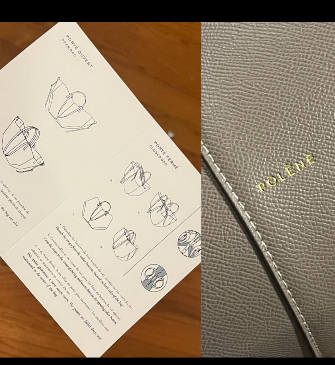 French structured leather bags (many options)