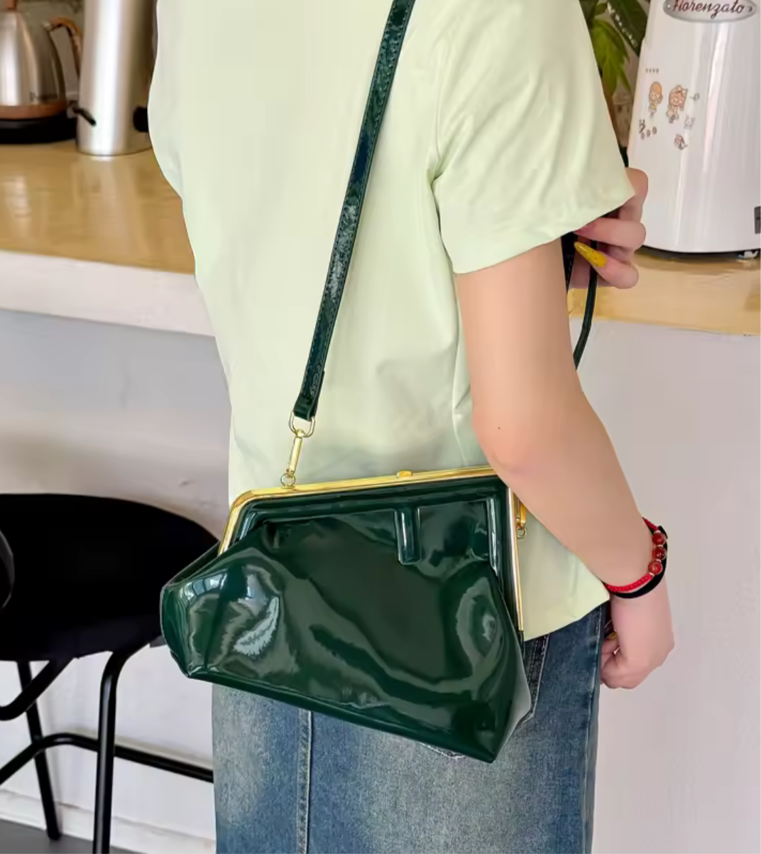 Letter F Clutch / crossbody bag