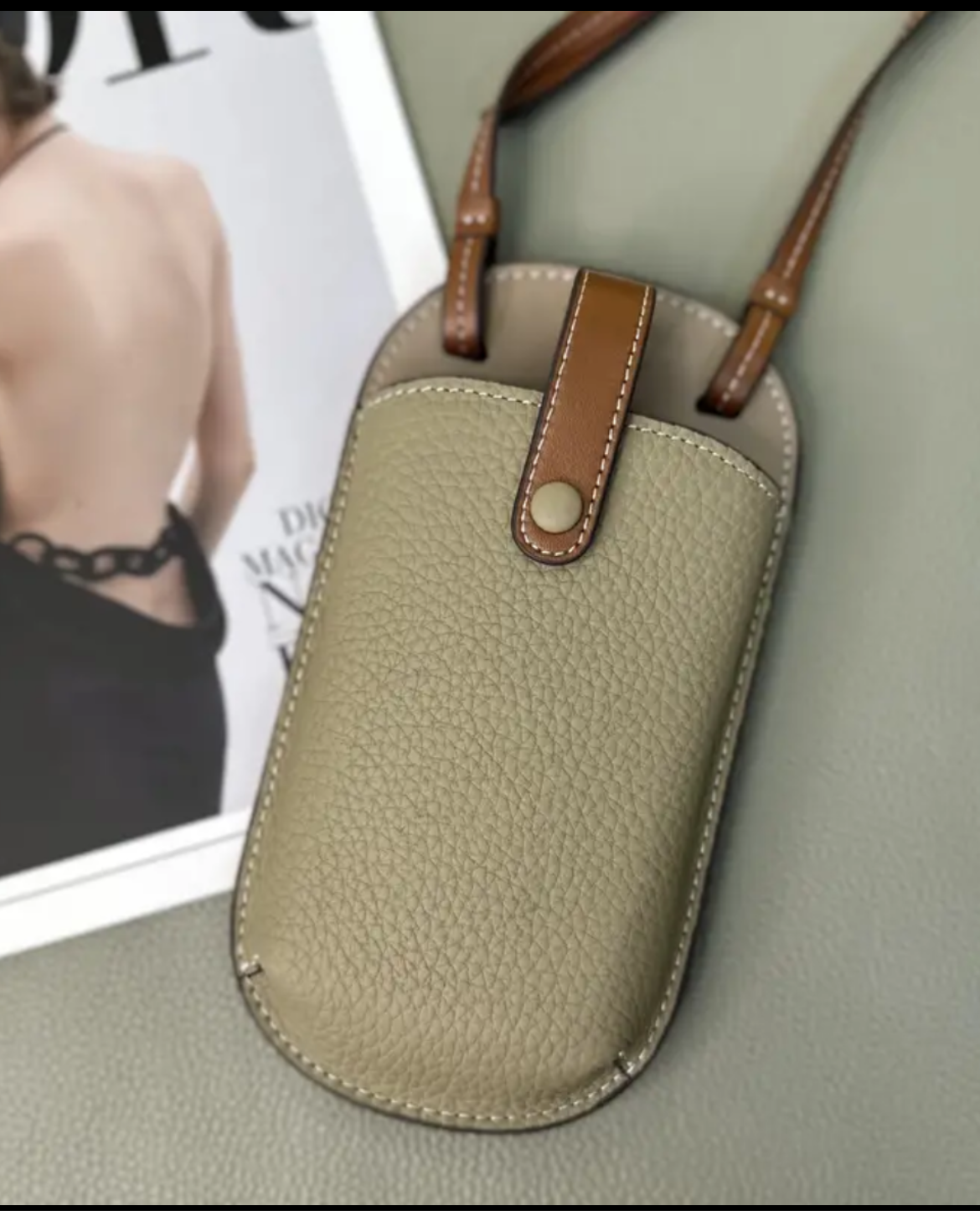 High quality soft grain leather crossbody phone case bags!