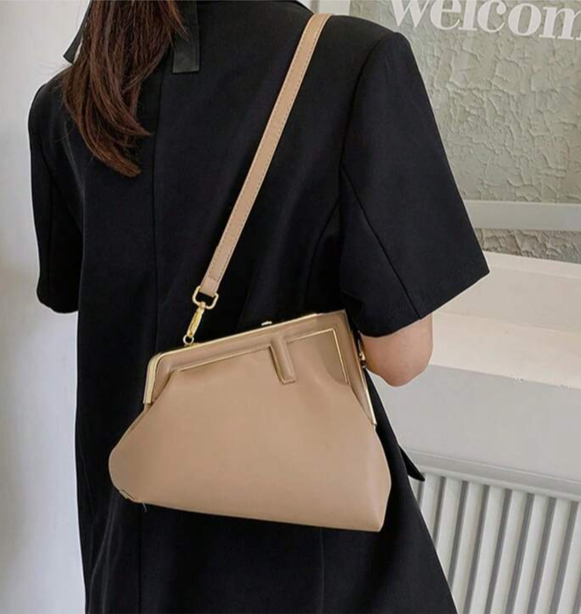 Letter F Clutch / crossbody bag
