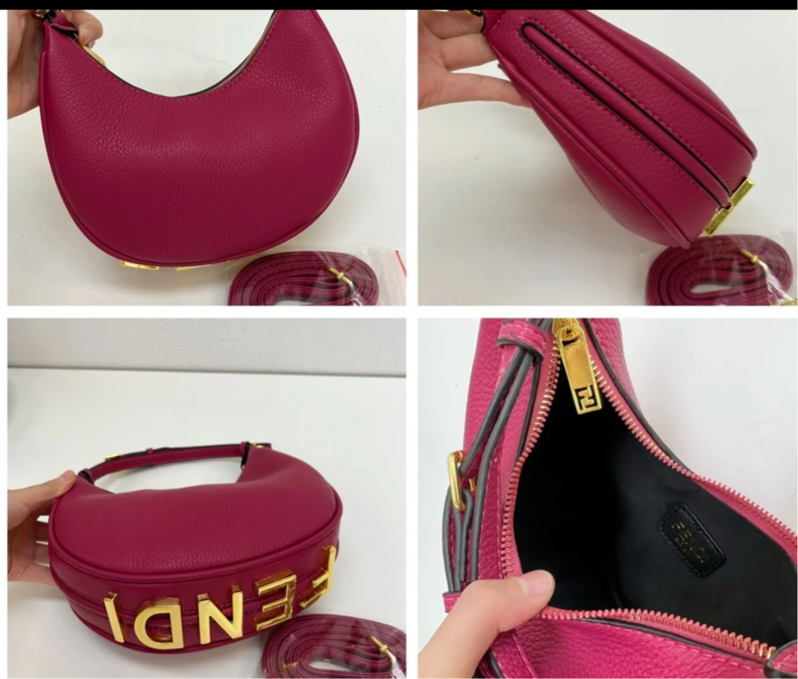 Classic shoulder hobo bag with Metal lettering (many options)