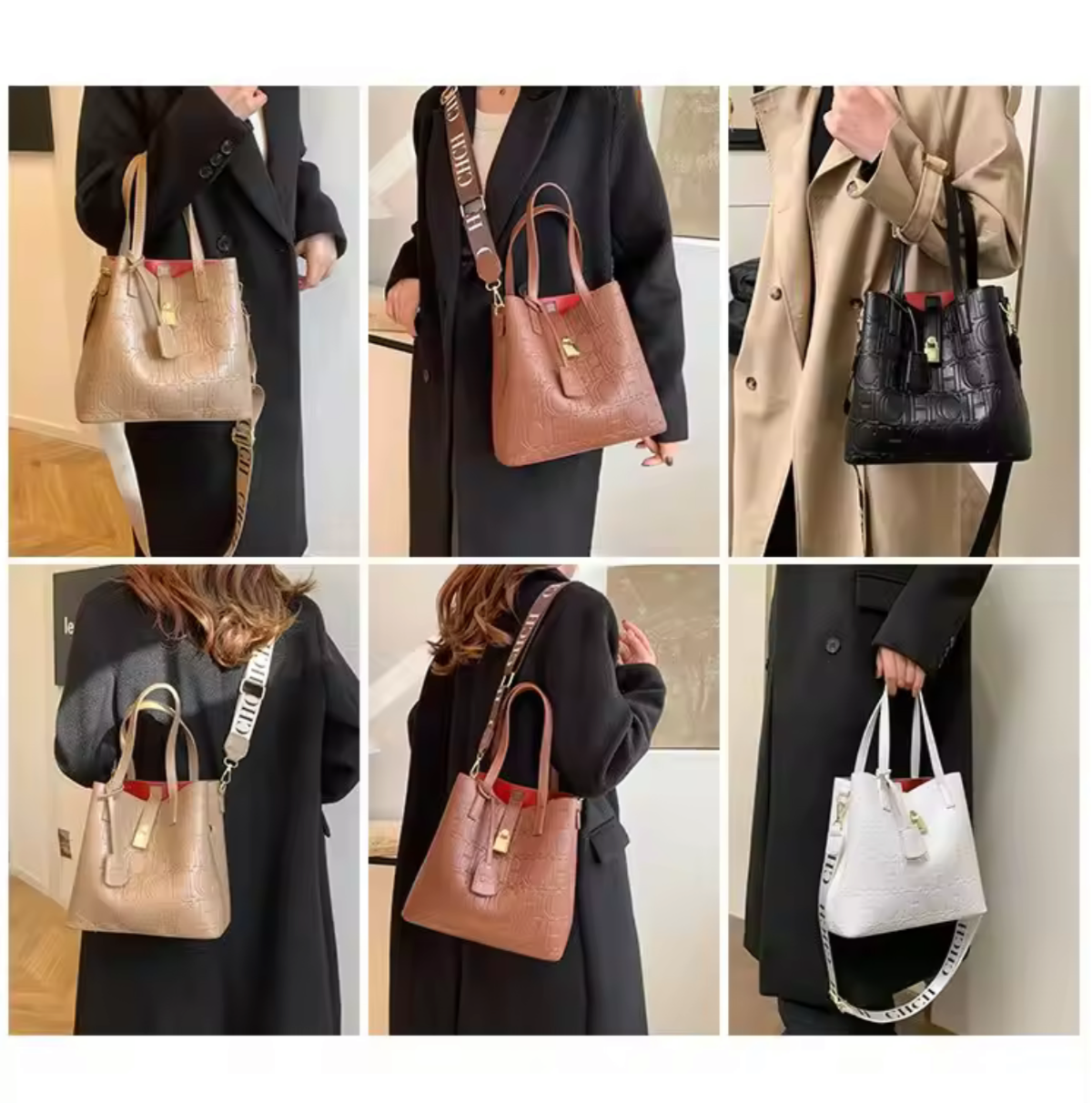 CHCH TOTE BAG W/ smaller pouch bag