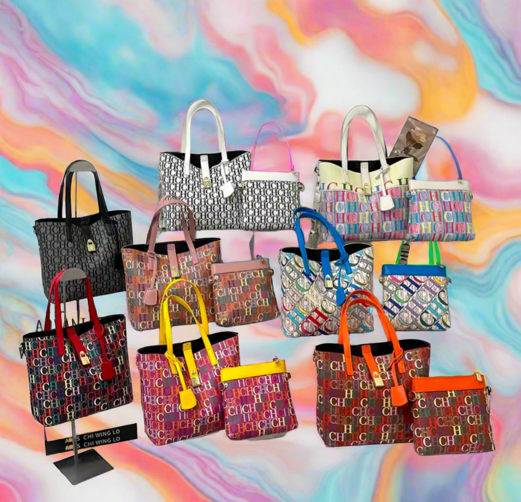 CHCH TOTE BAG W/ smaller pouch bag