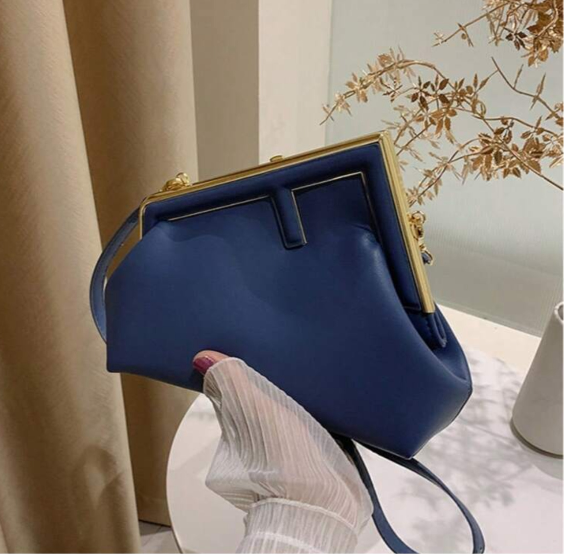 Letter F Clutch / crossbody bag