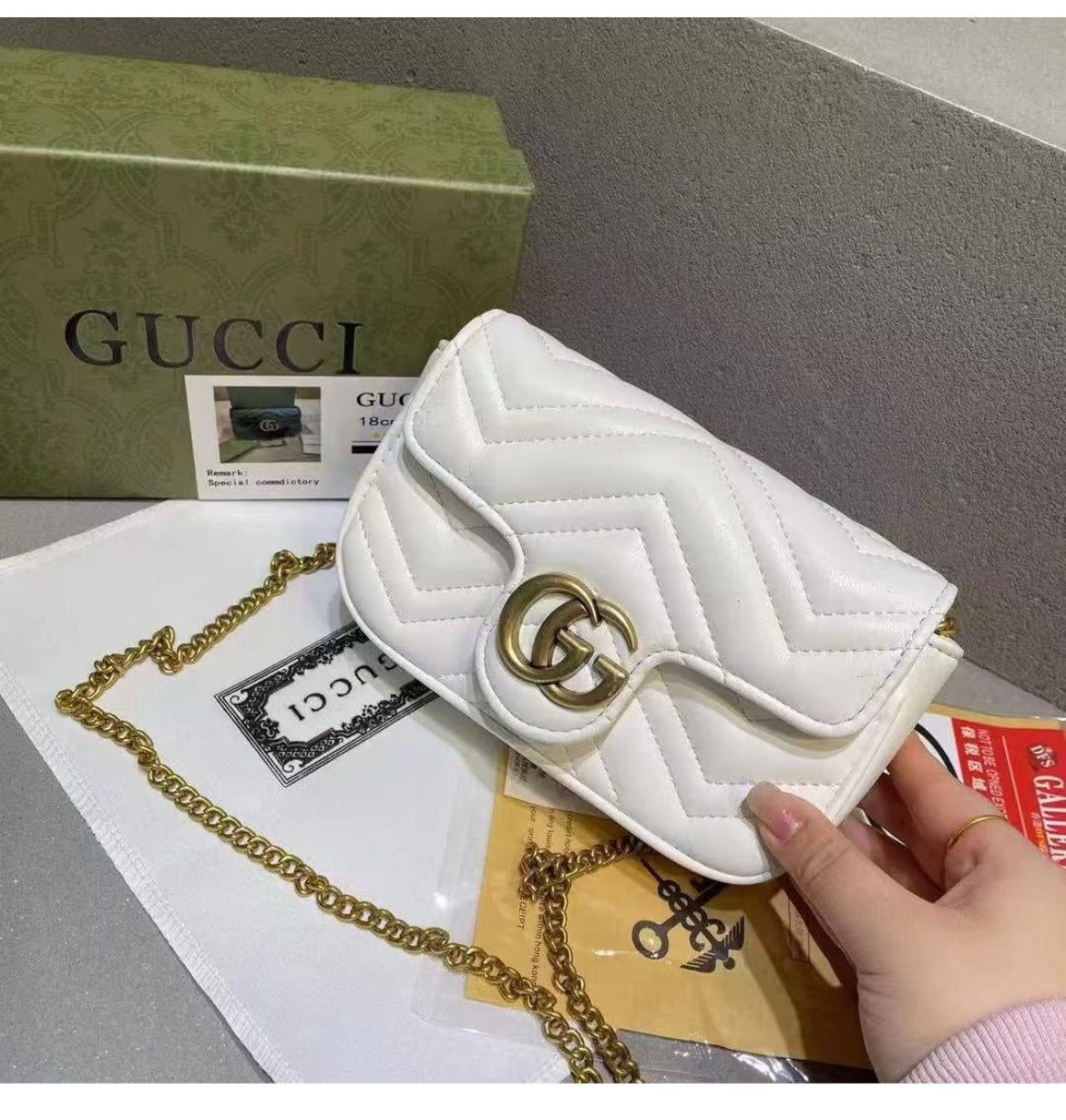 Crossbody - Leather or velvet GG Logo Bags (variety)