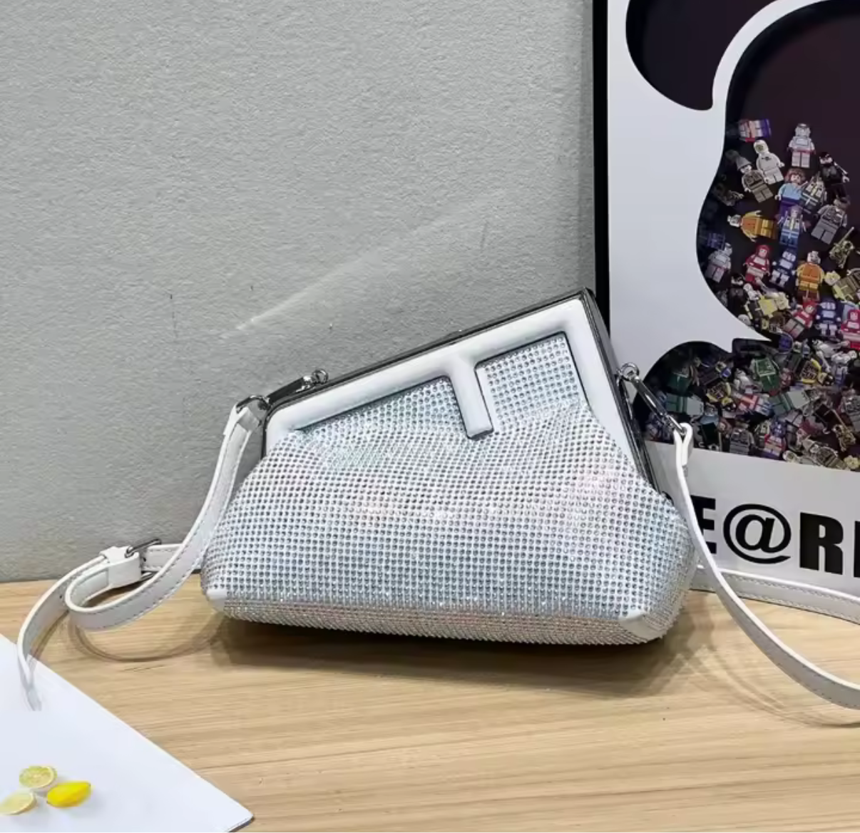 Crystal bedazzled white