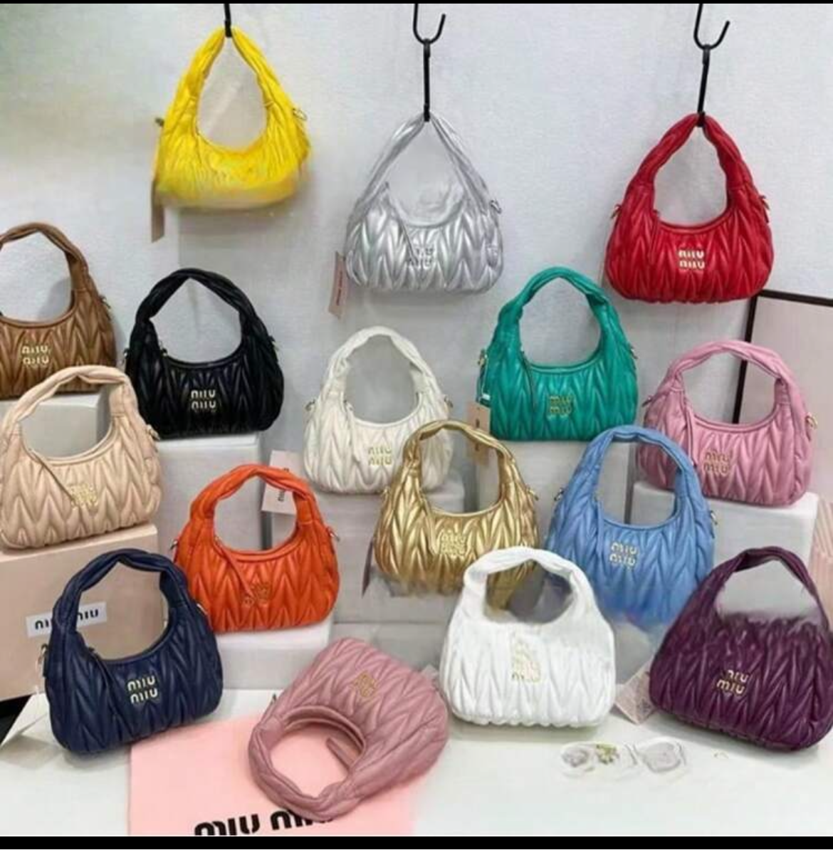Quilted vegan leather bags (faux leather - variety)
