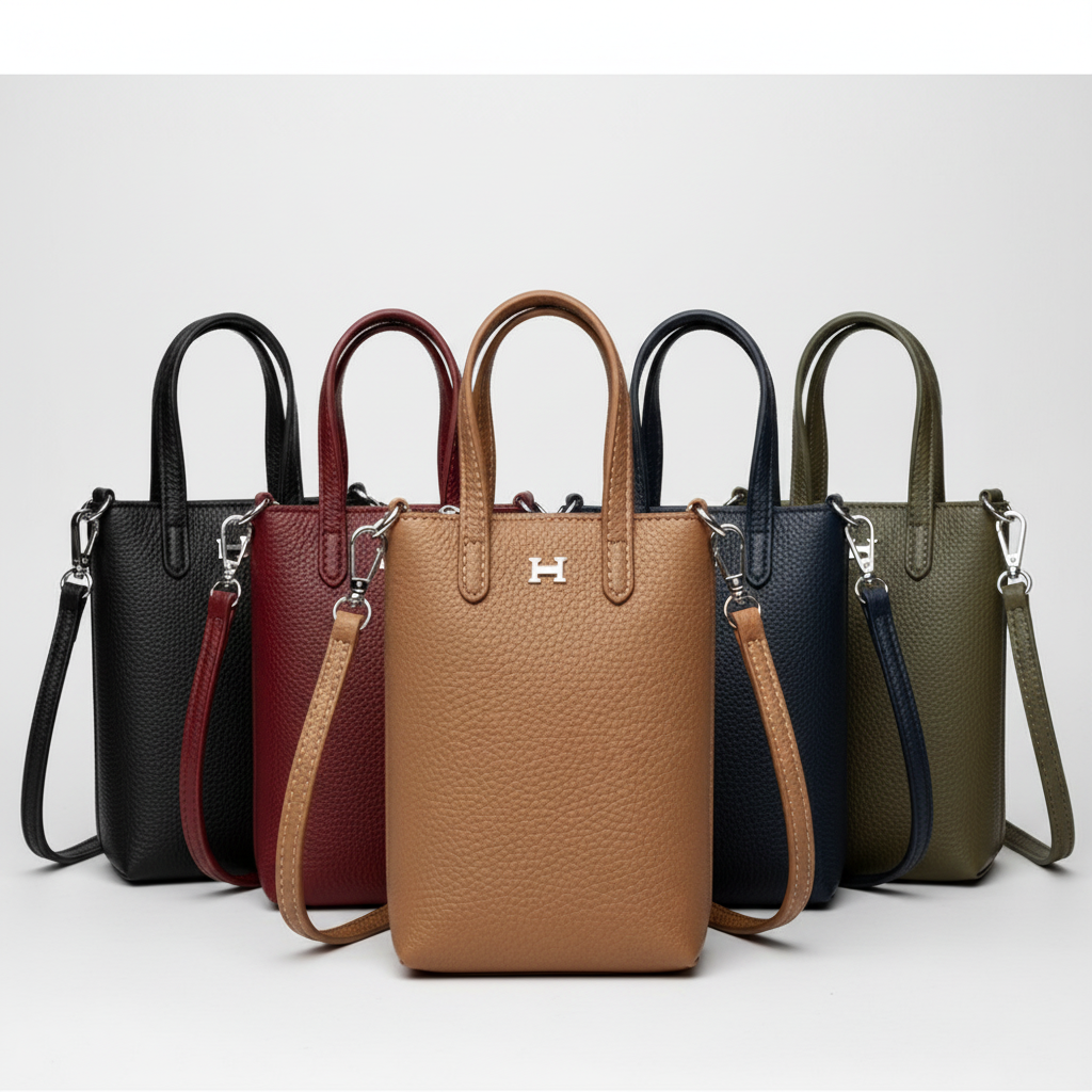 Small leather crossbody bag