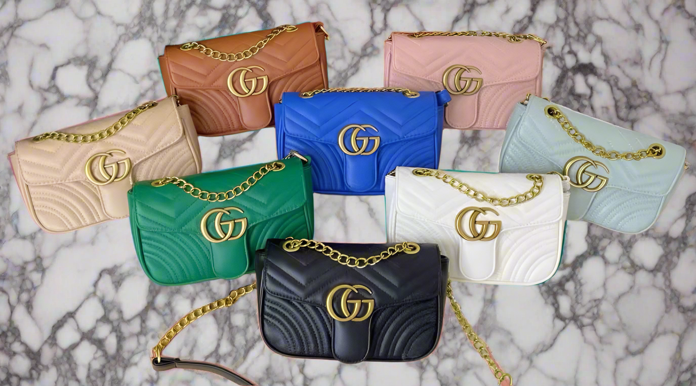 Crossbody - Leather or velvet GG Logo Bags (variety)