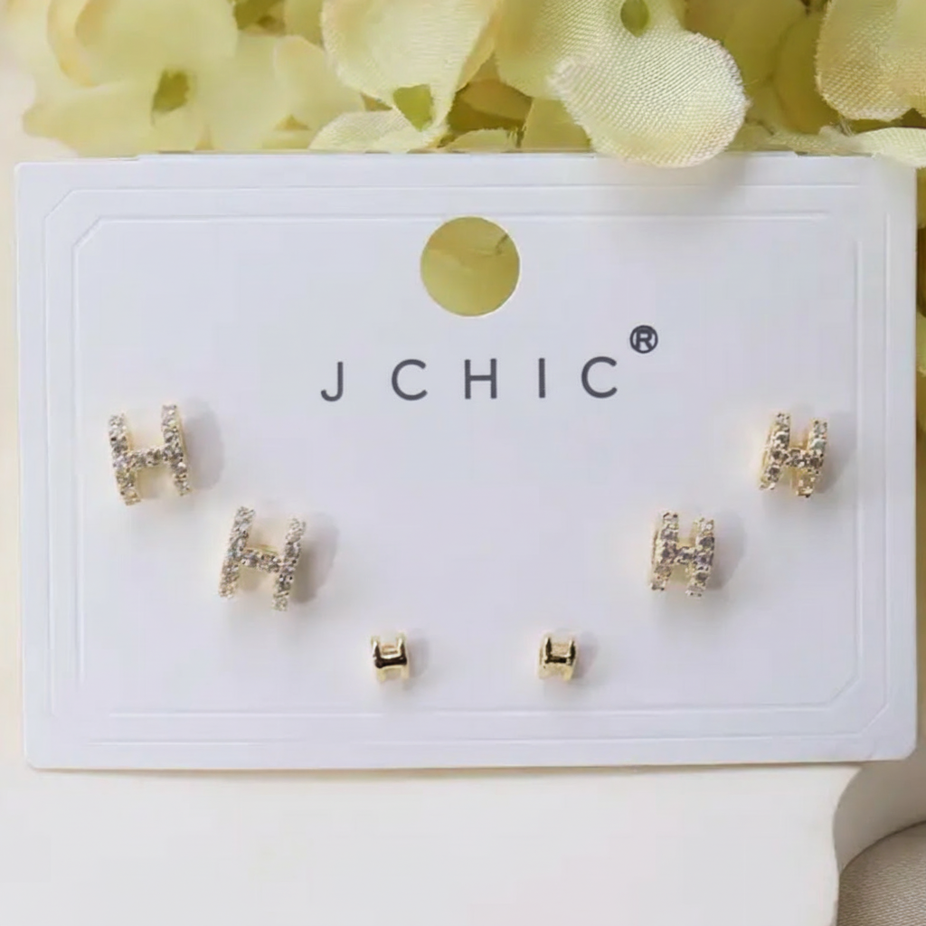 Logo Earrings - Lettered Posts (options)