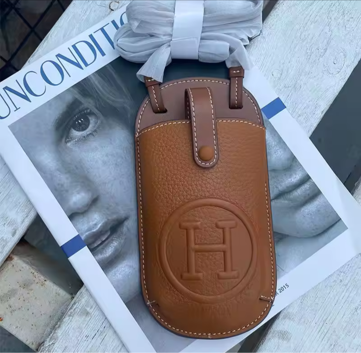 High quality soft grain leather crossbody phone case bags!