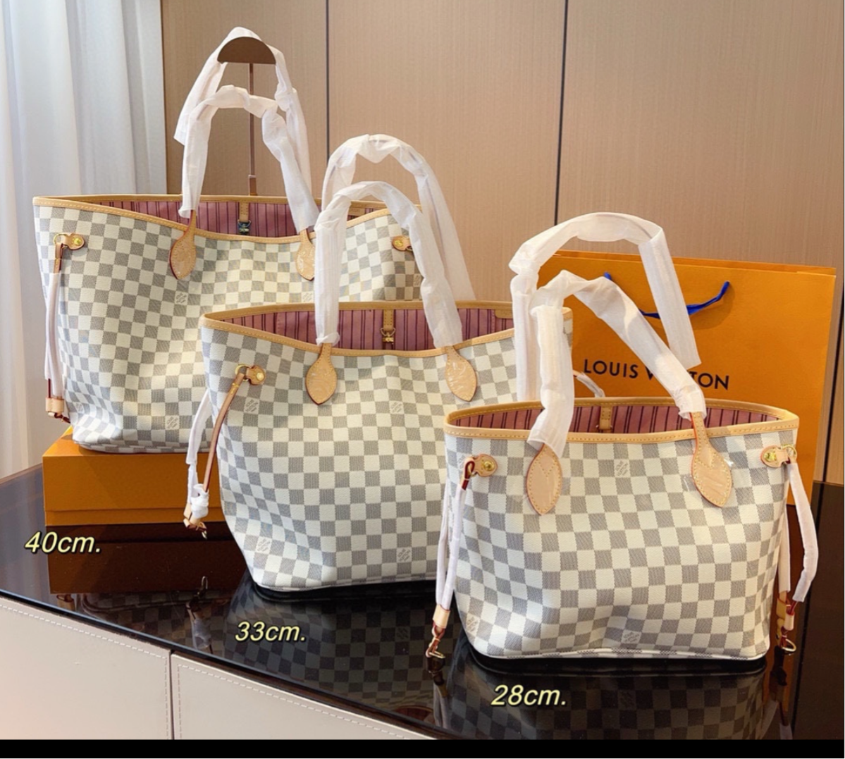 Classic NF tote bags, with matching zippered pouch