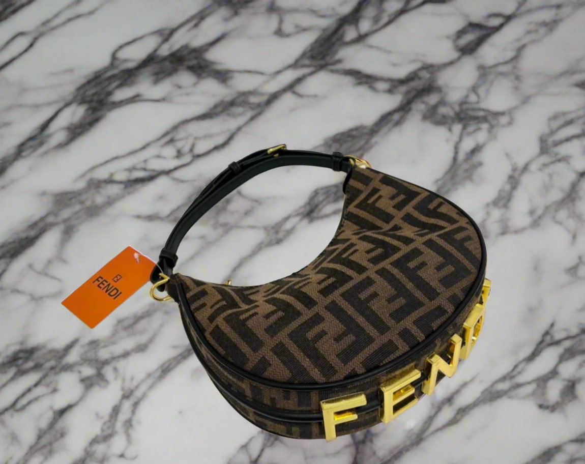 Classic shoulder hobo bag with Metal lettering (many options)