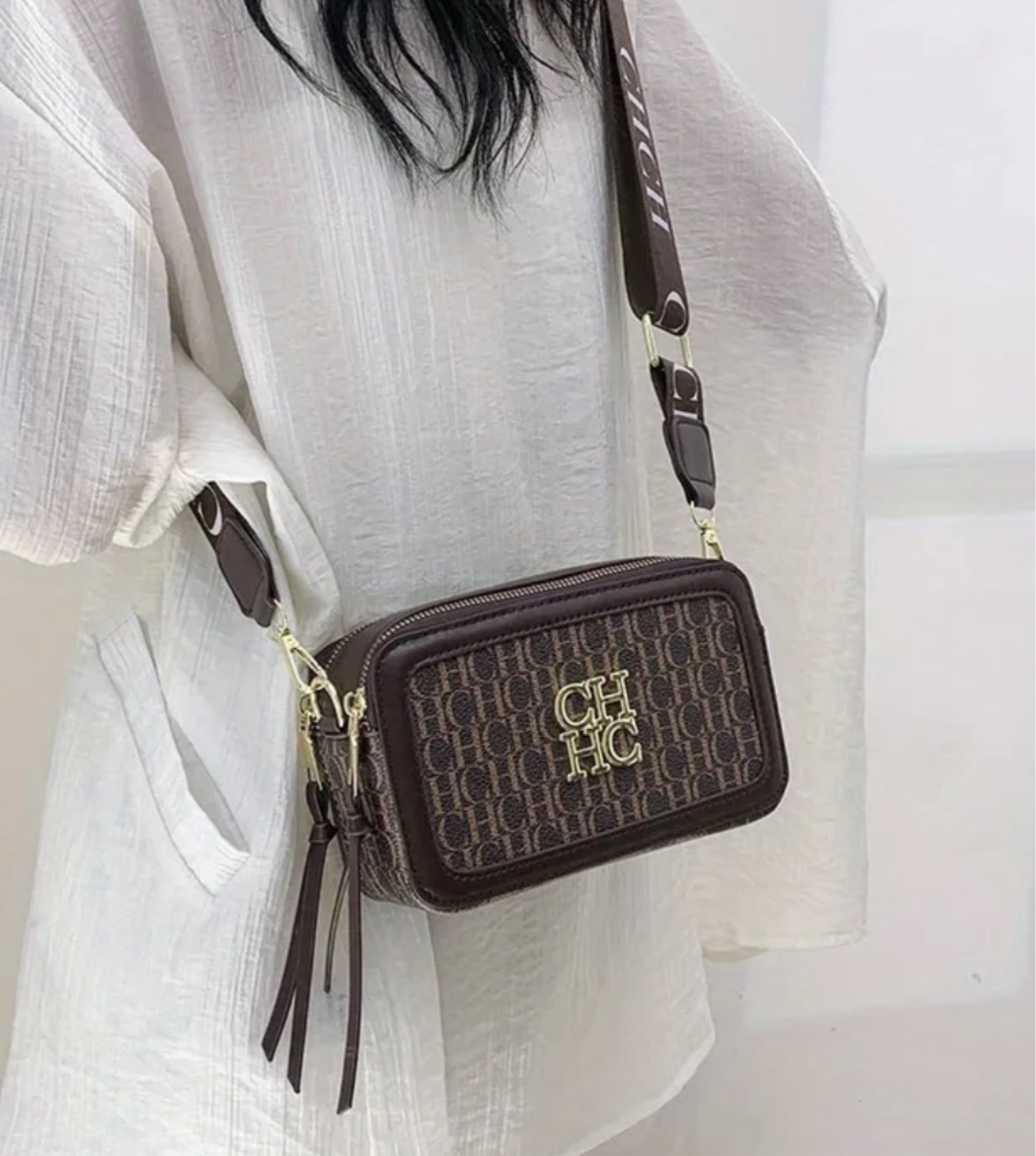 Camera rectangle CH pattern bag