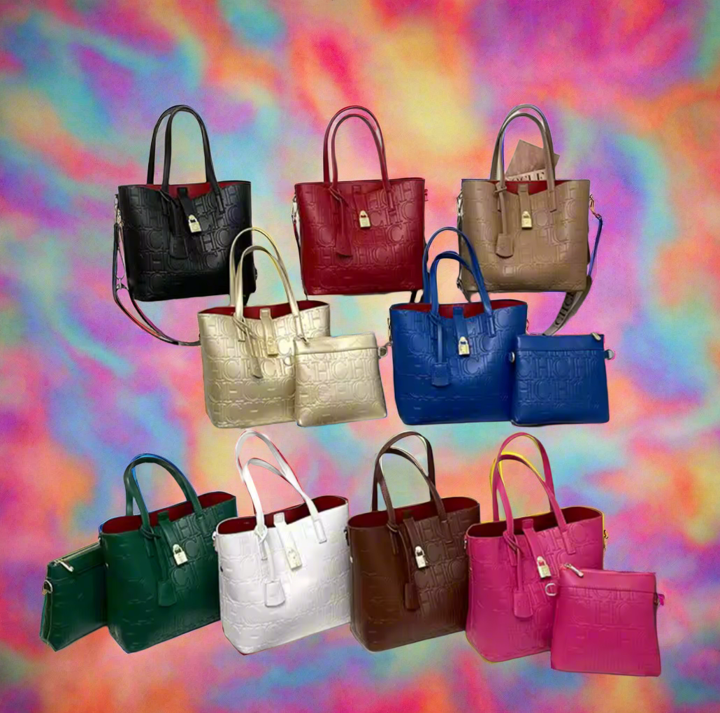 CHCH TOTE BAG W/ smaller pouch bag