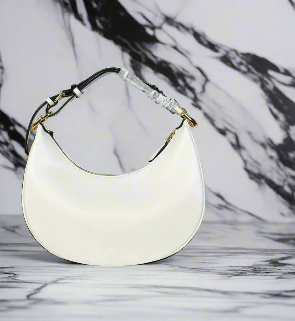 Classic shoulder hobo bag with Metal lettering (many options)