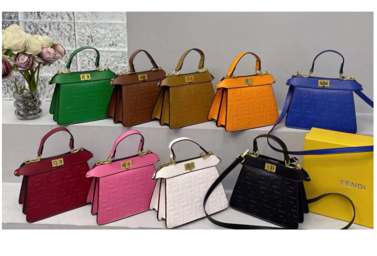 Peekaboo style top handle tote bag