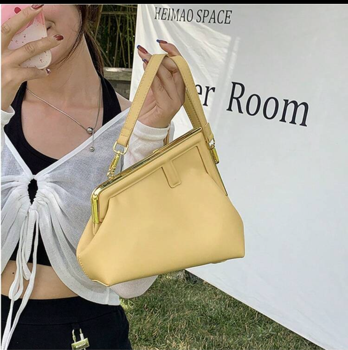 Letter F Clutch / crossbody bag