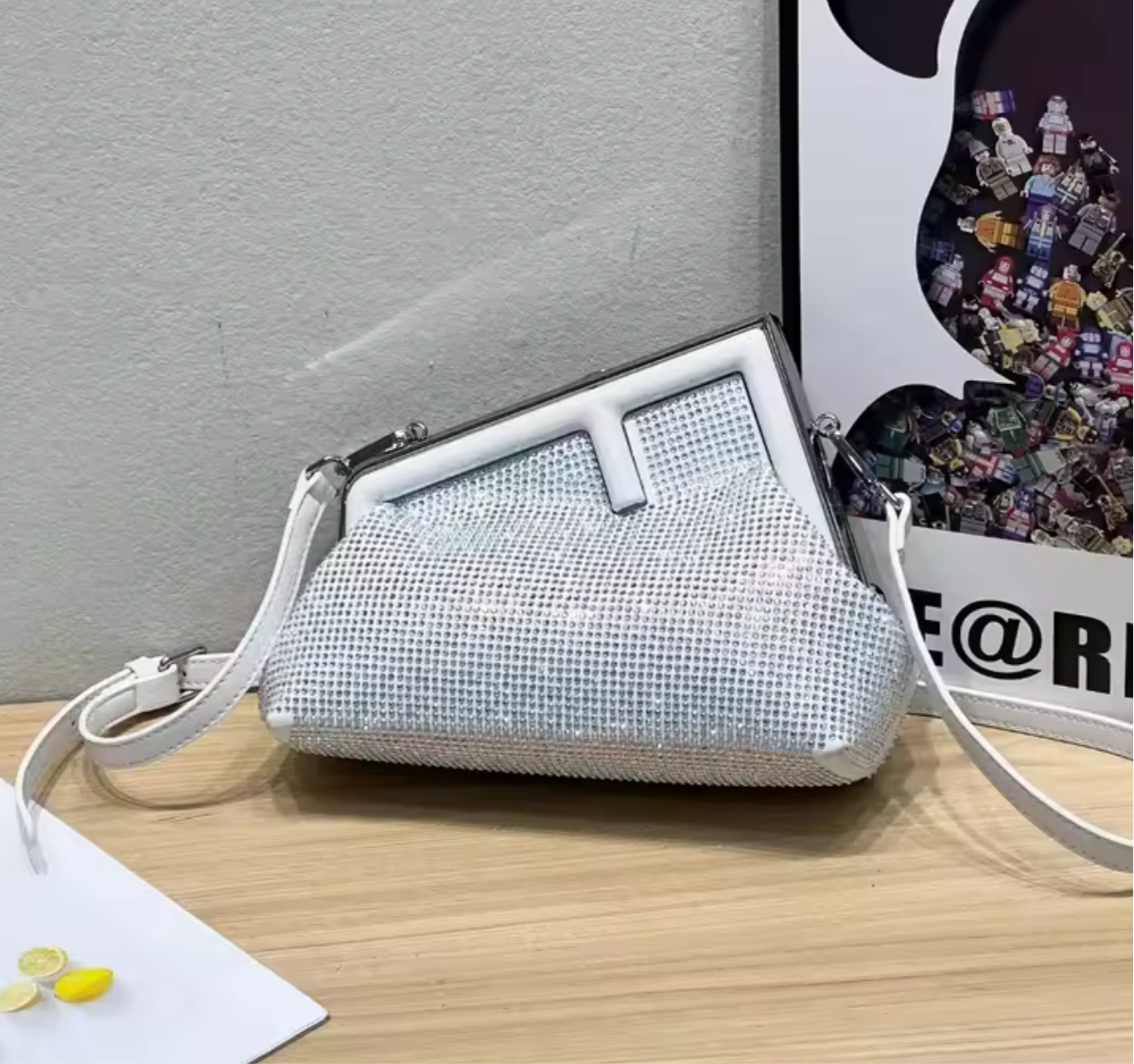 Letter F Clutch / crossbody bag