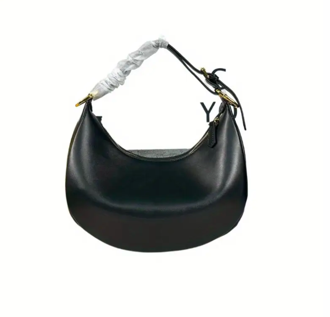 Classic shoulder hobo bag with Metal lettering (many options)