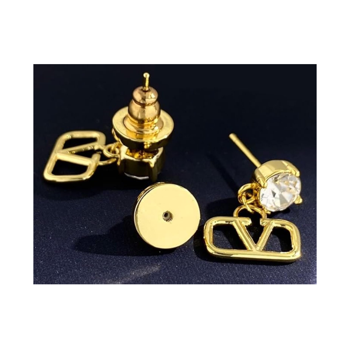 Assorted logo earrings and jewelry sets
