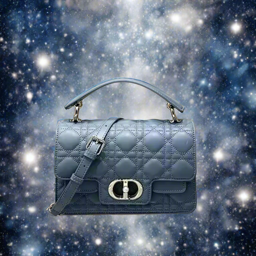 Leather Crossbody “CD Pearl” logo bag, with signature diamond quilted stitching (many options)