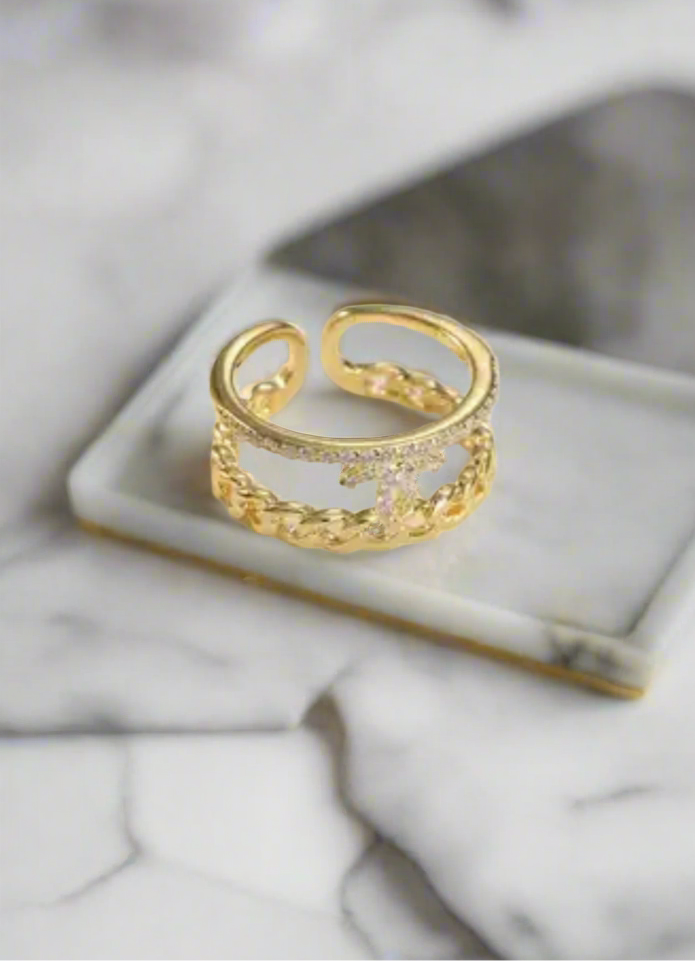Beautiful inspired rings with logos and adjustable bands (large variety)