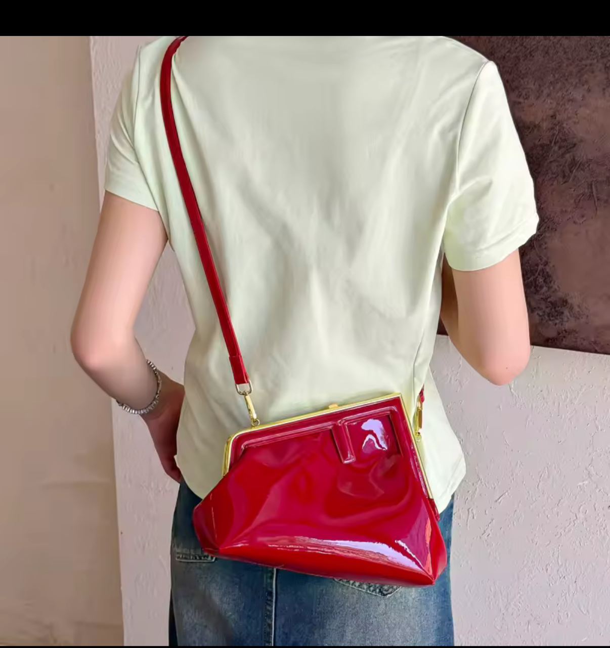 Letter F Clutch / crossbody bag