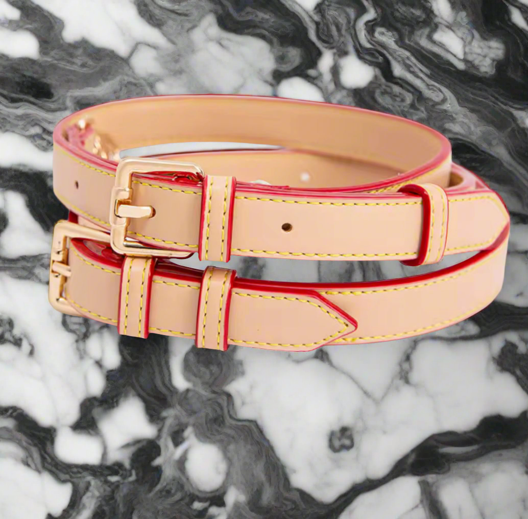 Adjustable PU leather cross body strap