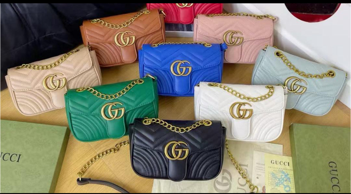 Crossbody - Leather or velvet GG Logo Bags (variety)