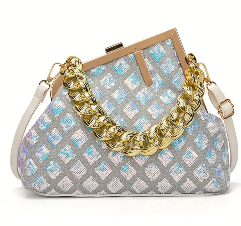 Letter F Clutch / crossbody bag
