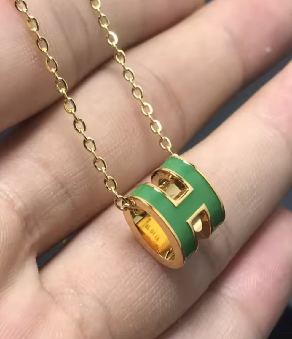 Bubble H chain necklaces