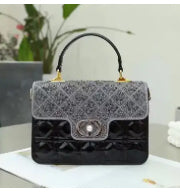 Leather Crossbody “CD Pearl” logo bag, with signature diamond quilted stitching (many options)