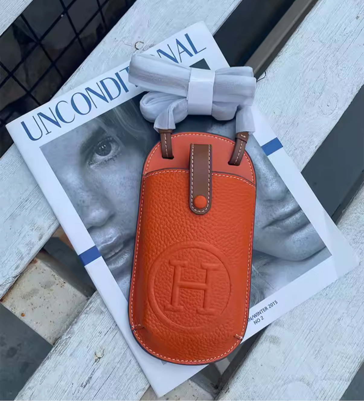 High quality soft grain leather crossbody phone case bags!