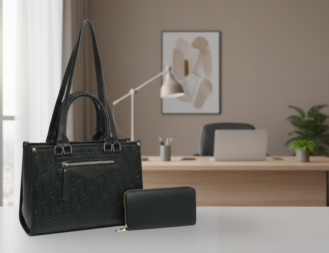 Vegan leather printed totes & wallets