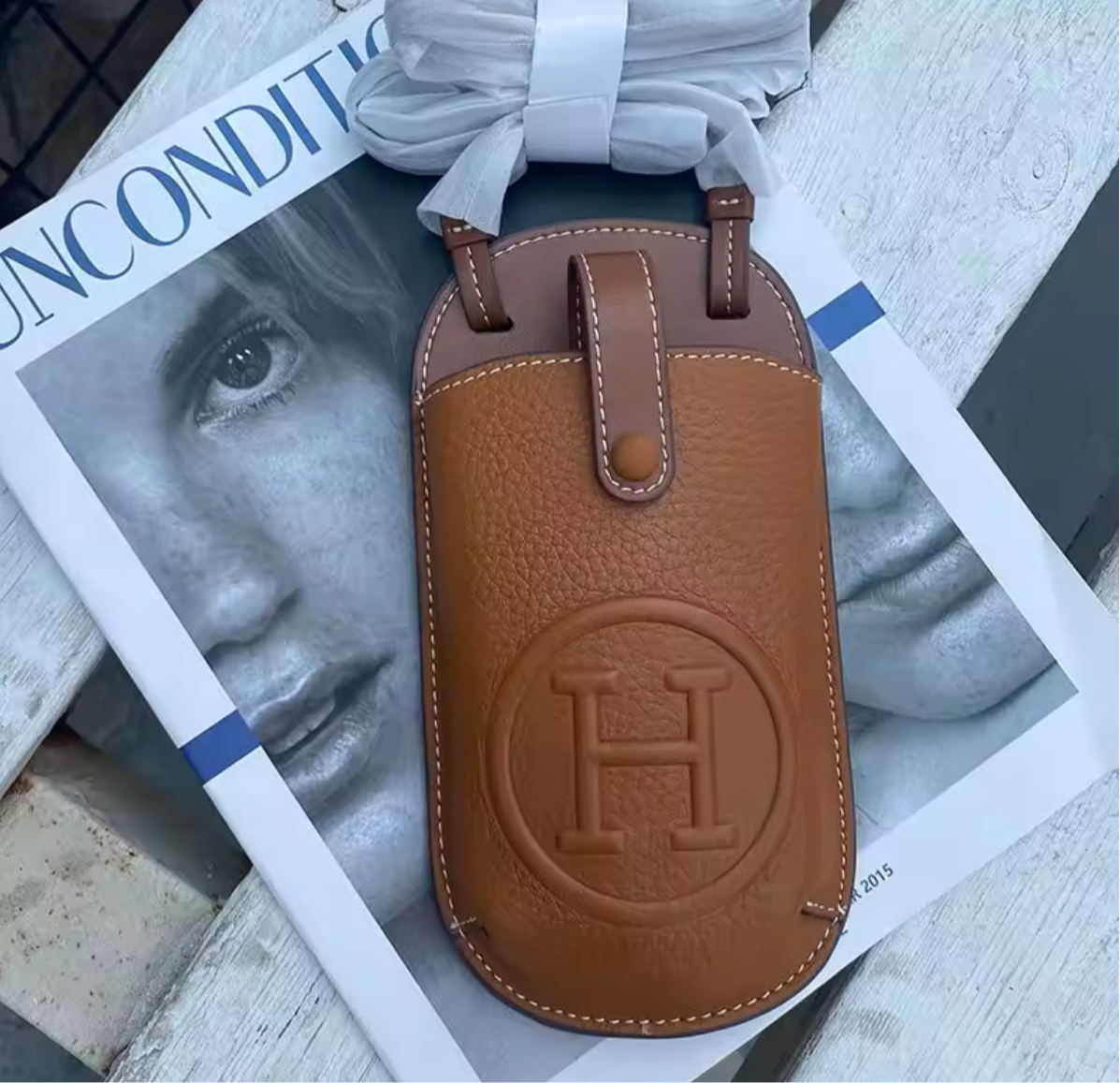 High quality soft grain leather crossbody phone case bags!