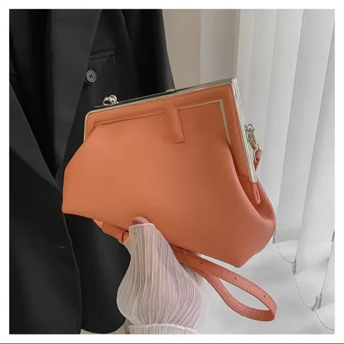 Letter F Clutch / crossbody bag