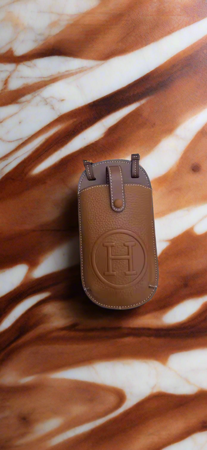 High quality soft grain leather crossbody phone case bags!