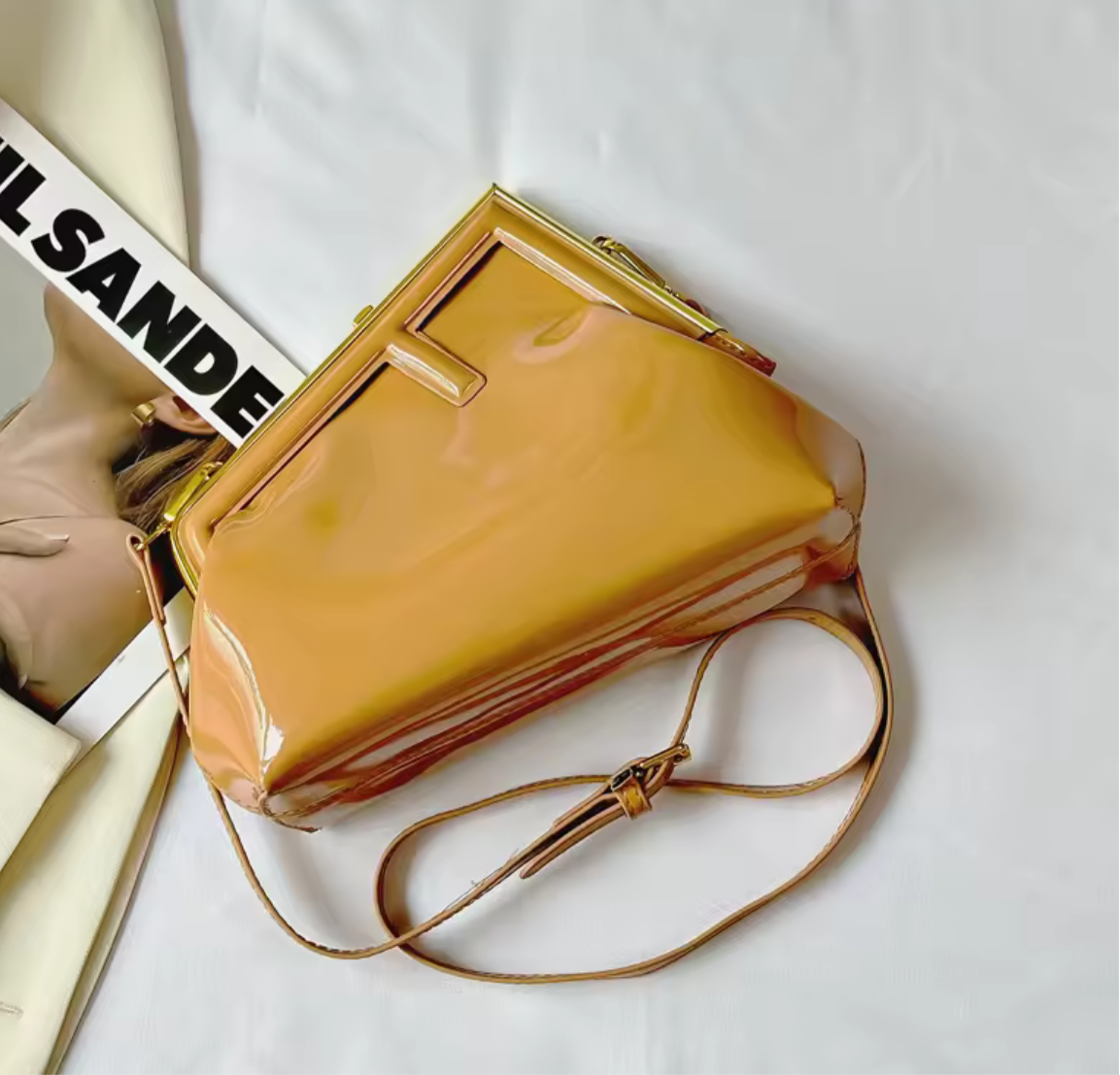 Letter F Clutch / crossbody bag
