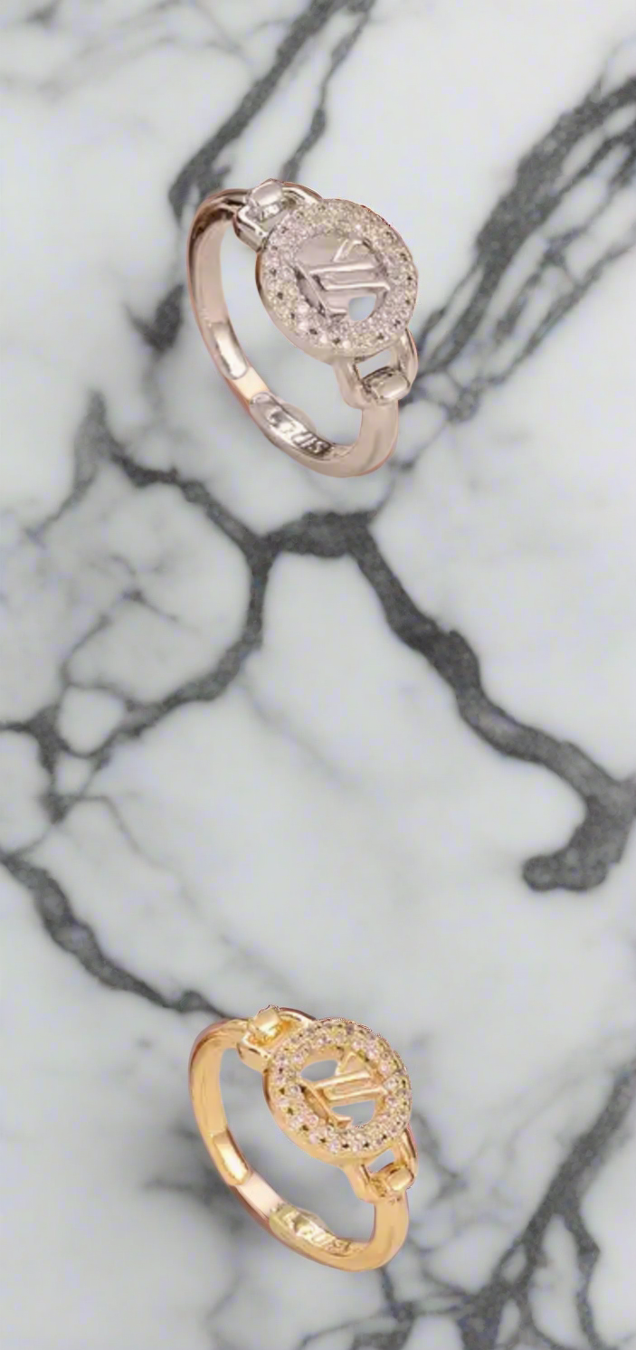 Beautiful inspired rings with logos and adjustable bands (large variety)